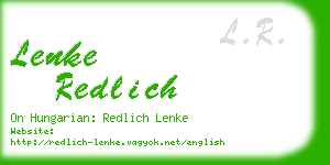 lenke redlich business card